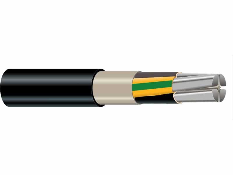 NA2XY,0.6/1kv Four Core Aluminium XLPE Insulated PVC Jacket Underground Power Cables