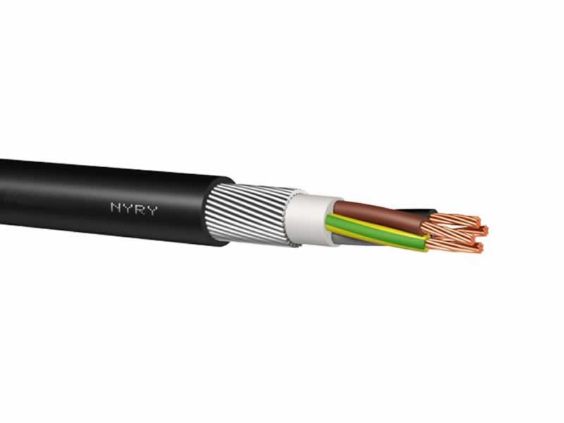 NYRY,NYRY-J,NYRY-O,0.6/1kv Copper PVC Insulated PVC Sheathed Round Wire Armoured Power and Control Cable