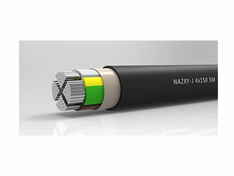 NA2XY,0.6/1kv Four Core Aluminium XLPE Insulated PVC Jacket Underground Power Cables