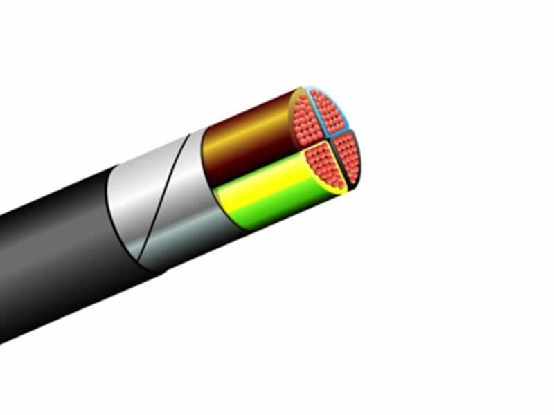 NYBY,NYBY-J,NYBY-o,0.6/1kv Copper PVC Insulated PVC Sheathed Steel Galvanized Tapes Armoured Power and Control Cable