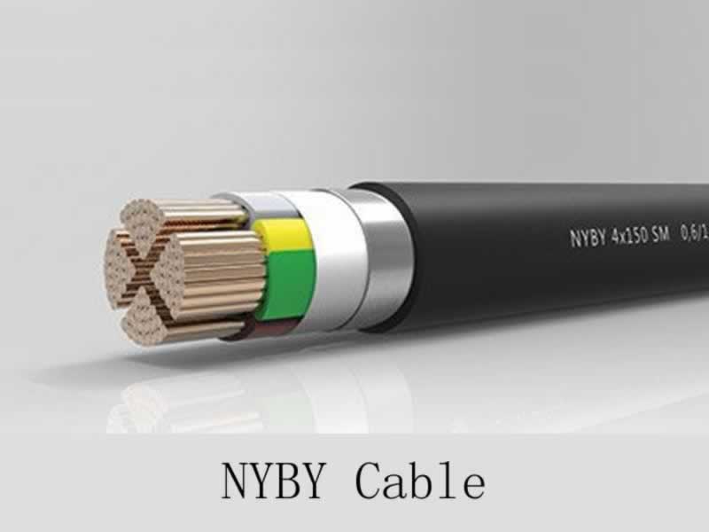 NYBY,NYBY-J,NYBY-o,0.6/1kv Copper PVC Insulated PVC Sheathed Steel Galvanized Tapes Armoured Power and Control Cable