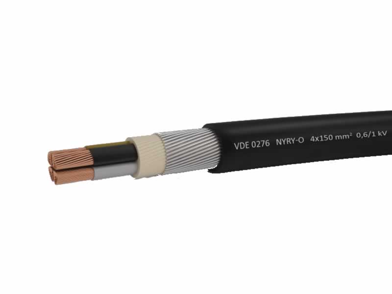 NYRY,NYRY-J,NYRY-O,0.6/1kv Copper PVC Insulated PVC Sheathed Round Wire Armoured Power and Control Cable